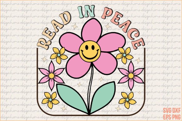 Download Retro Read in Peace SVG Design - Peace svg Collection