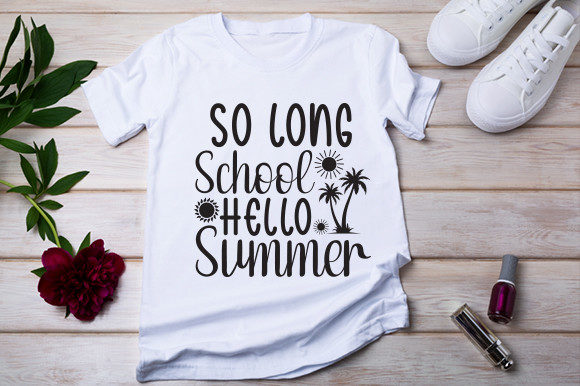 Download So Long School Hello Summer Cut Files - Cut files Collection