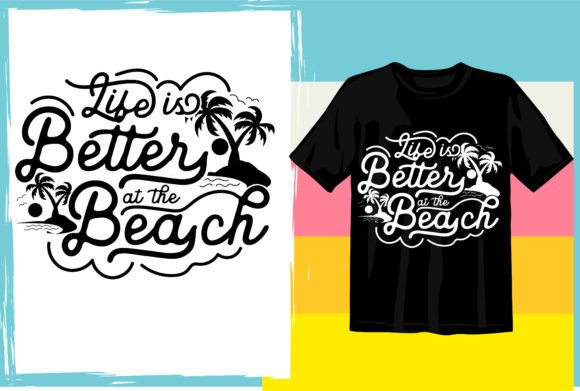 Download Summer Beach Typography T Shirt Design - T shirt design Collection
