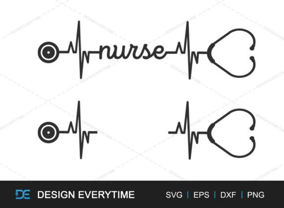 Download Nurse Typography SVG Design, Medical SVG - Typography Collection