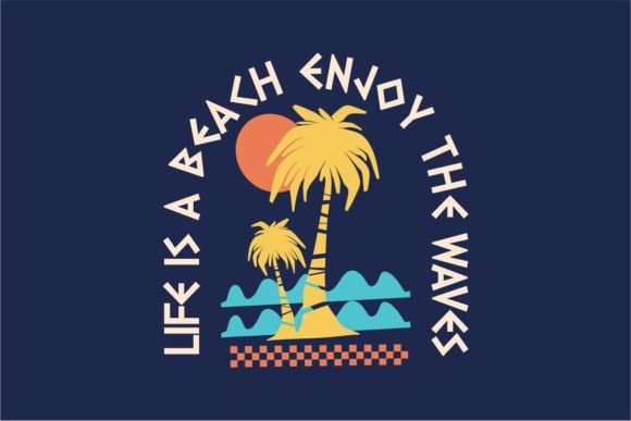 Download Vintage Beach Quote T-shirt Design - Premium Resources