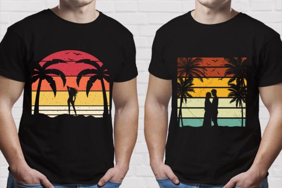Download Retro Vintage Summer Beach T-shirt - Premium Resources