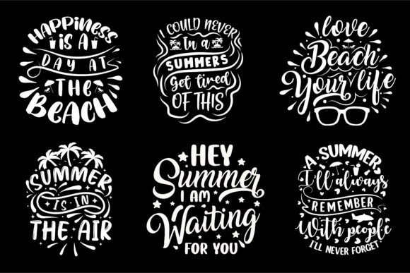 Download Summer Typography T-shirt Design Bundle - Typography Collection