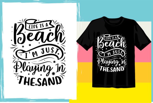 Download Summer Beach Typography T Shirt Design - T shirt design Collection