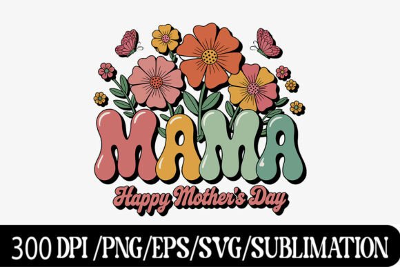 Download Groovy Mama Typography Mother’s Day - Typography Collection