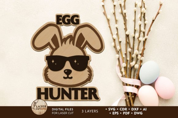 Download Easter Layered Bunny Laser Cut Template - Premium Bundle