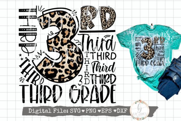 Download 3rd Grade Typography SVG Sublimation PNG - Typography Collection